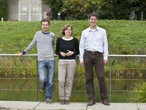 ERC Grants for three Tübingen Max Planck scientists (from left): Michael Hothorn, Fulvia Bono and Wolfram Antonin. Photo: Gertrud Scheer/MPI for Developmental Biology