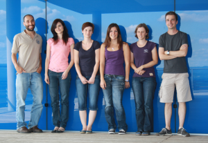 The group in August 2012. From left to right: Jacobo, Julia, Christine, Rebekka, Janika, Michael