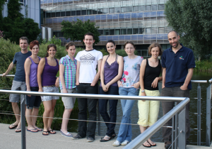 The group in July 2013. From left to right: Michael, Christine, Rebekka, Aleksandra, Daniel, Julia, Mara, Janika, Jacobo
