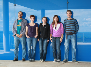 The group in June 2012. From left to right: Jacobo, Christine, Janika, Rebekka, Michael